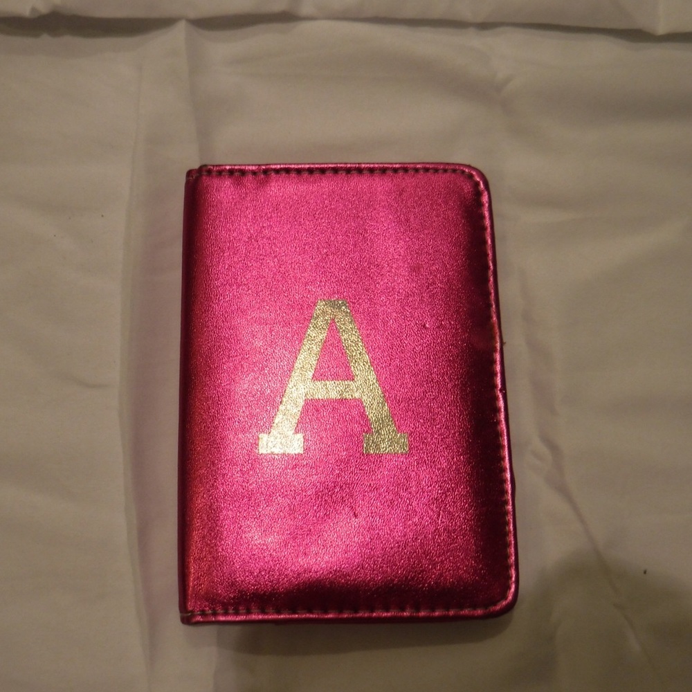 Monogram “A” passport holder